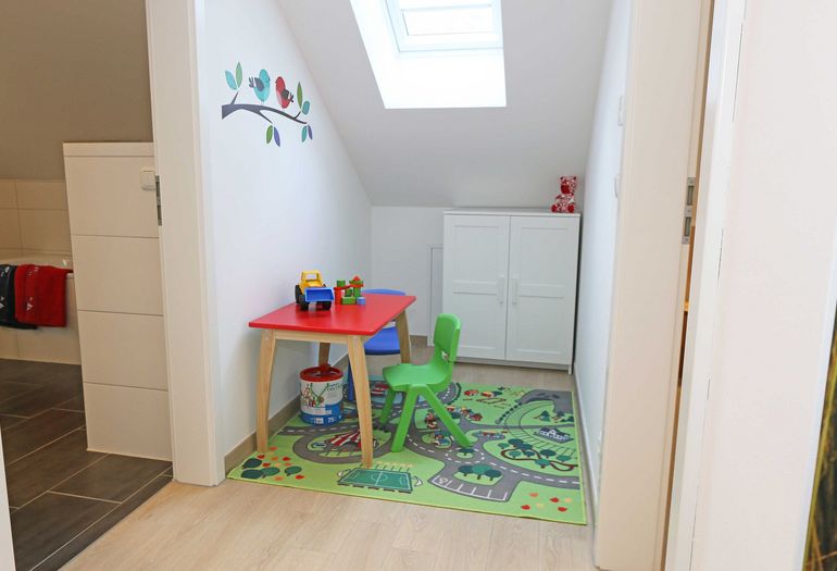 Kinderspielecke im Obergeschoss