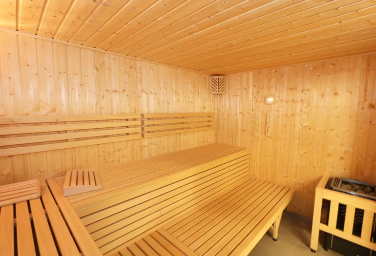 Sauna im Wellnessbereich