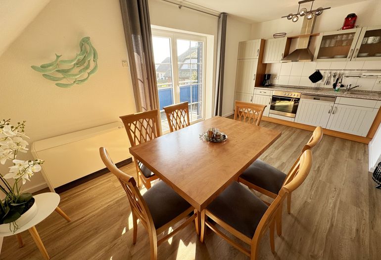Wohn- und Kochbereich der Ferienwohnung Wohn- und Kochbereich der Ferienwohnung