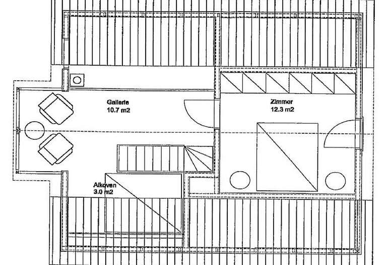Ferienhaus Sandkörnchen - Grundriss Obergeschoss