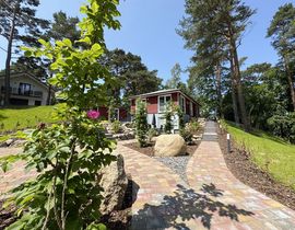 Haus Düne mit Sauna - Doppelhaushälfte Nr. 1 mit Terrasse & Sauna