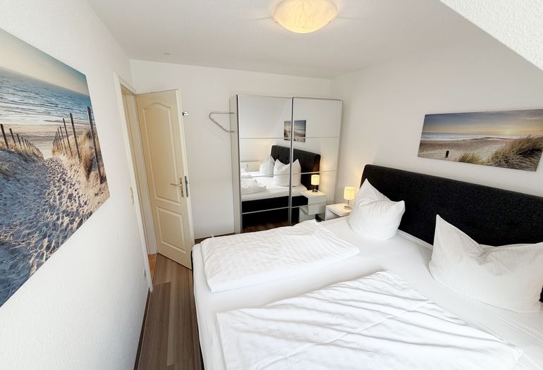 Ferienwohnung Strandmöwe- Schlafzimmer