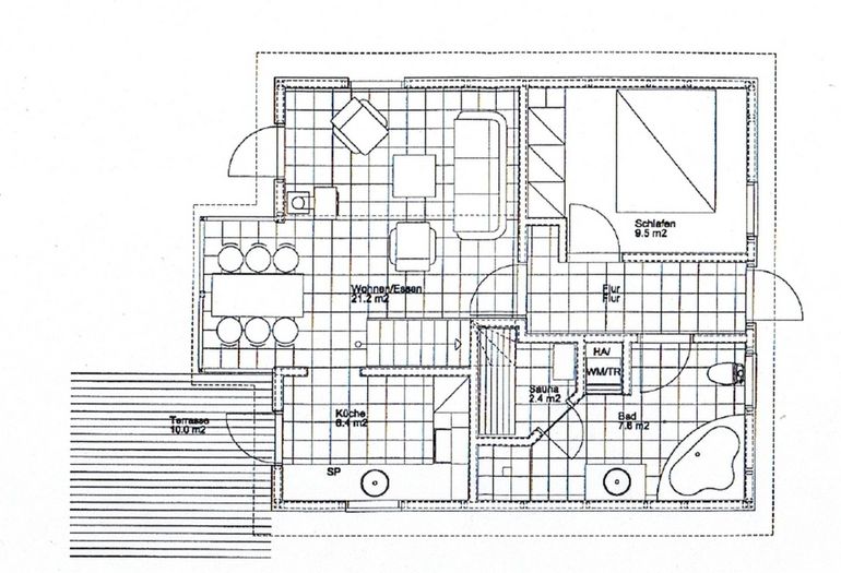 Grundriss vom Haus Erdgeschoss