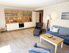 Zollhaus Klein Zicker - Wohnung 01 mit Südterrasse und Meerblick