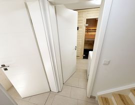Haus Düne mit Sauna - Doppelhaushälfte Nr. 1 mit Terrasse & Sauna