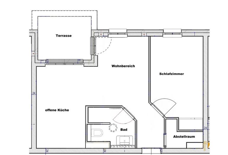 Haus Meeresblick A 4.03 Urlaubsglück - Grundriss Haus Meeresblick A 4.03 Urlaubsglück - Grundriss