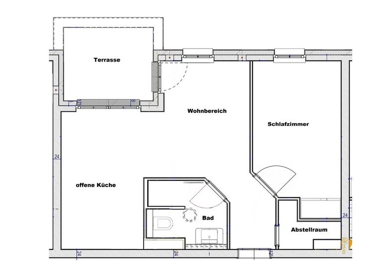 Haus Meeresblick A 4.03 Urlaubsglück - Grundriss Haus Meeresblick A 4.03 Urlaubsglück - Grundriss