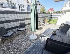 Ferienwohnung 01 Strandgut mit Terrasse