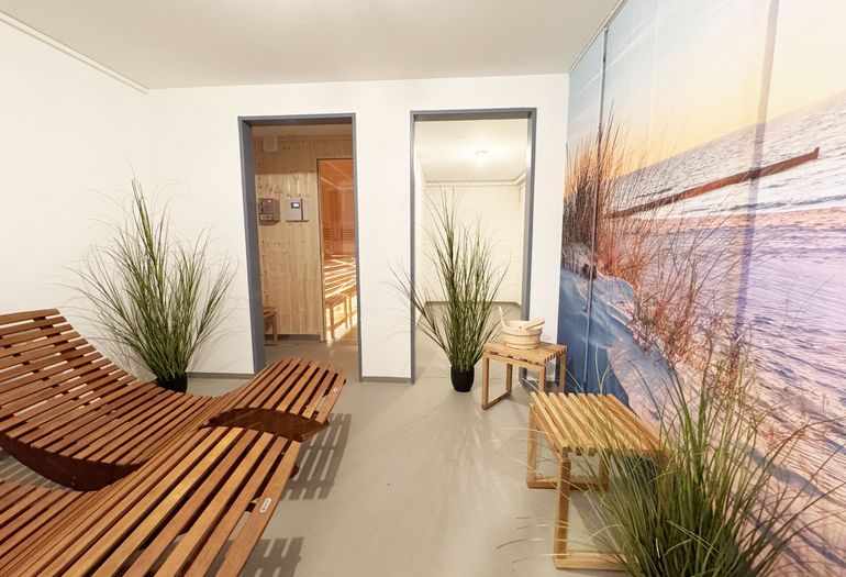 Sauna und Ruheraum