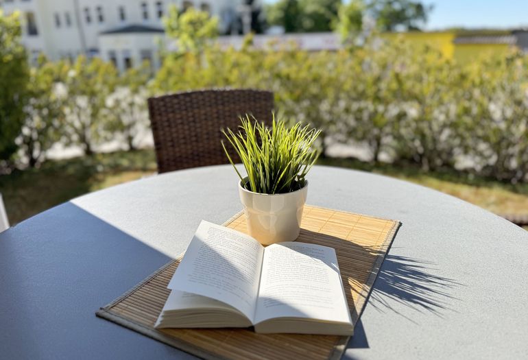 bestuhlte Terrasse