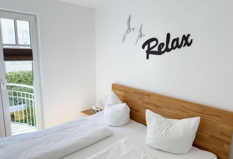 Schlafzimmer mit Doppelbett