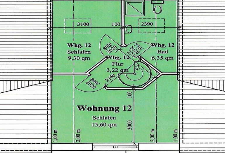 Grundriss der Ferienwohnung Grundriss der Ferienwohnung