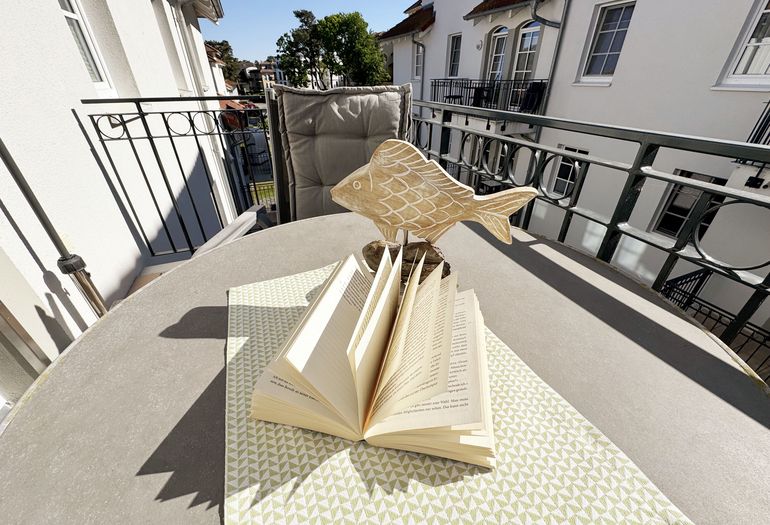 Balkon der Ferienwohnung A 2.11 Sonnendeck Balkon der Ferienwohnung A 2.11 Sonnendeck
