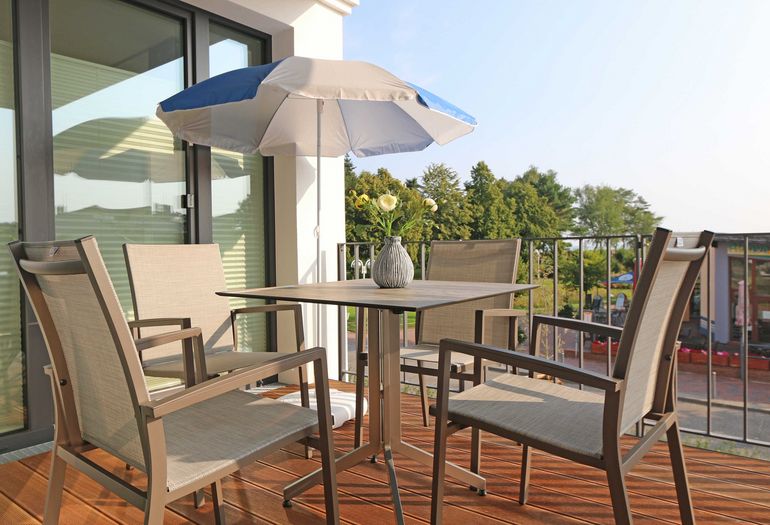 Villa Düne WE 07 Morgensonne mit Balkon