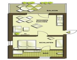 Haus Irene - Ferienwohnung 03 mit Balkon