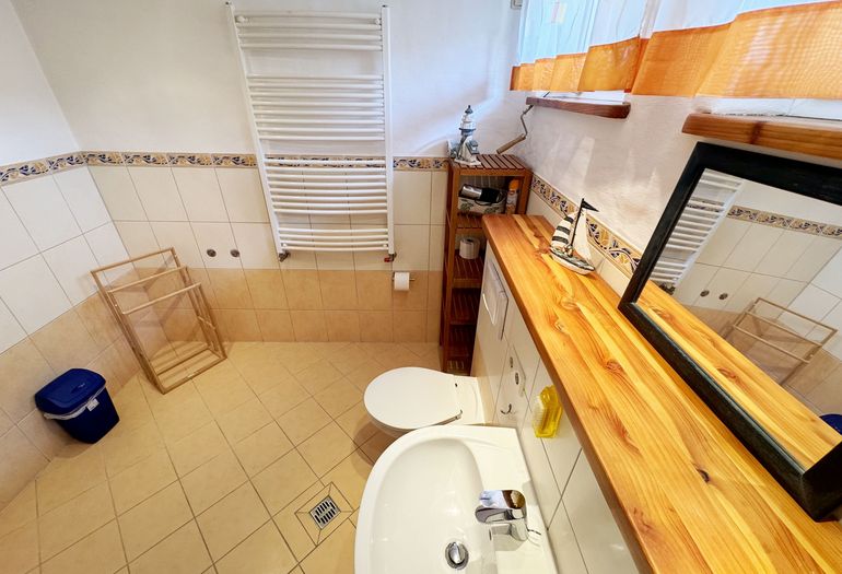 Ferienhaus Thea - WC und Waschtisch