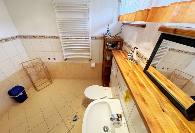 Ferienhaus Thea - WC und Waschtisch