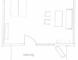 1-Raumappartement Kleine Perle mit Terrasse