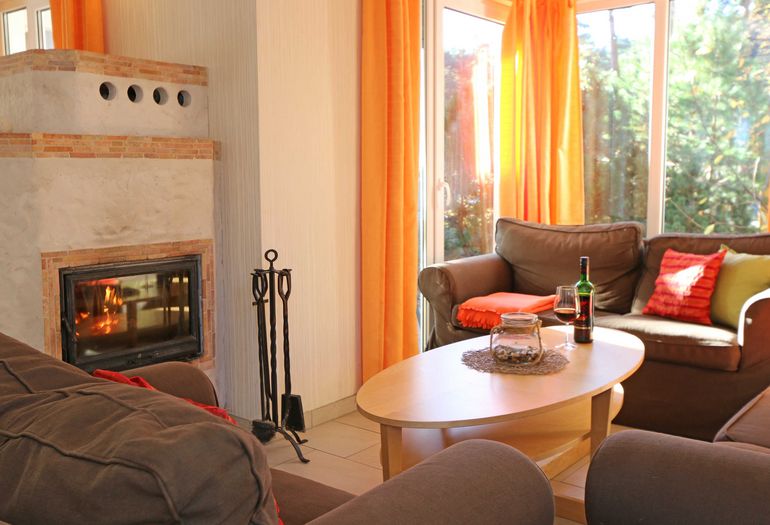 Sitzecke mit Kamin