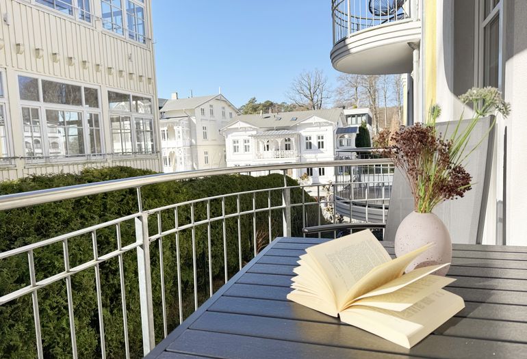 Ausblick vom Balkon der Wohnung 07