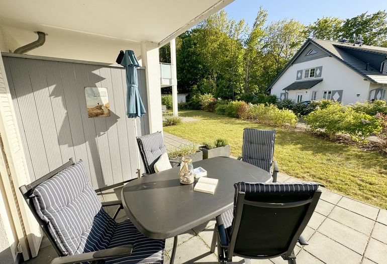 Haus Windrose - Terrasse der Wohnung 01 Seehase