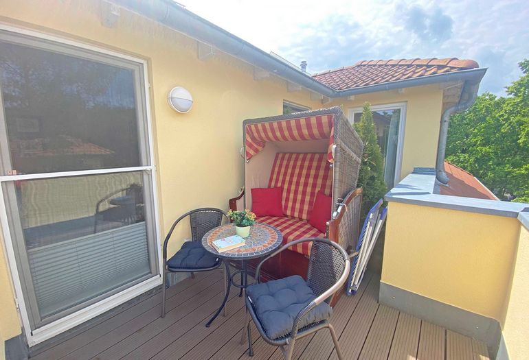 Dachterrasse über das Schlafzimmer begehbar