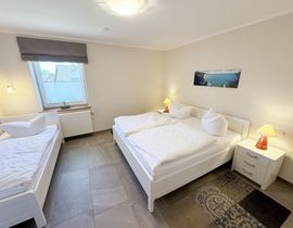 Zollhaus Klein Zicker - Wohnung 01 mit Südterrasse und Meerblick