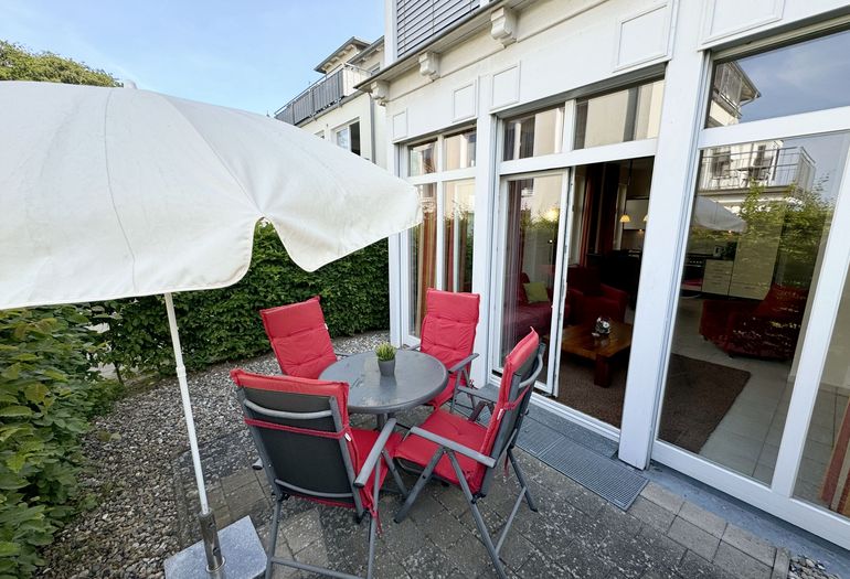 bestuhlte Terrasse