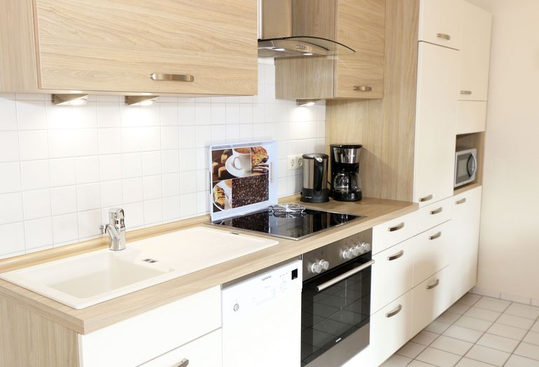 Blick auf die Küchenzeile