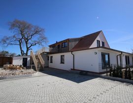 Zollhaus Klein Zicker - Wohnung 01 mit Südterrasse und Meerblick