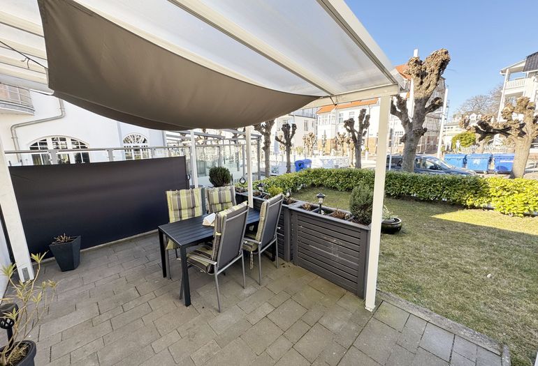 bestuhlte Terrasse