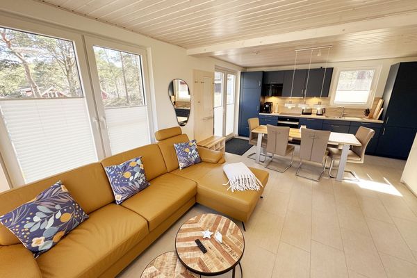 Haus Düne mit Sauna - Doppelhaushälfte Nr. 1 mit Terrasse & Sauna