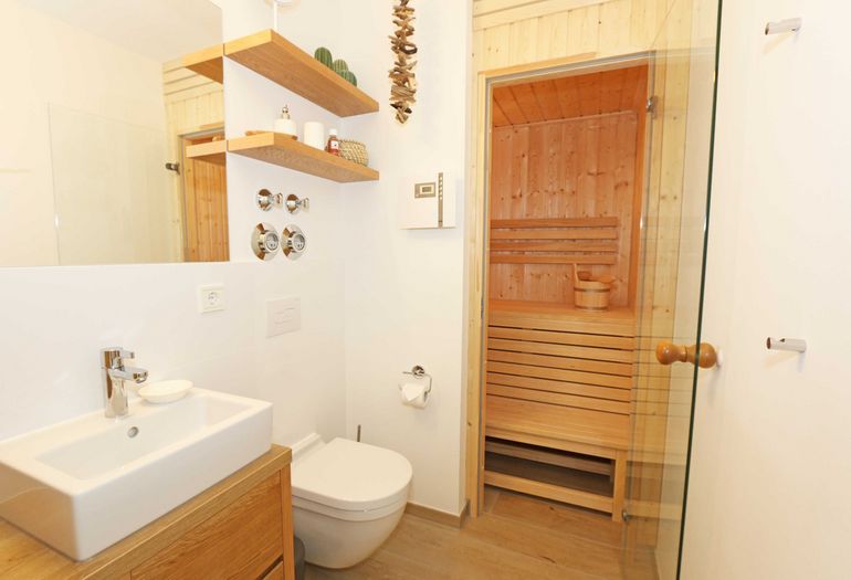 modernes Badezimmer mit Sauna zur Nutzung modernes Badezimmer mit Sauna zur Nutzung