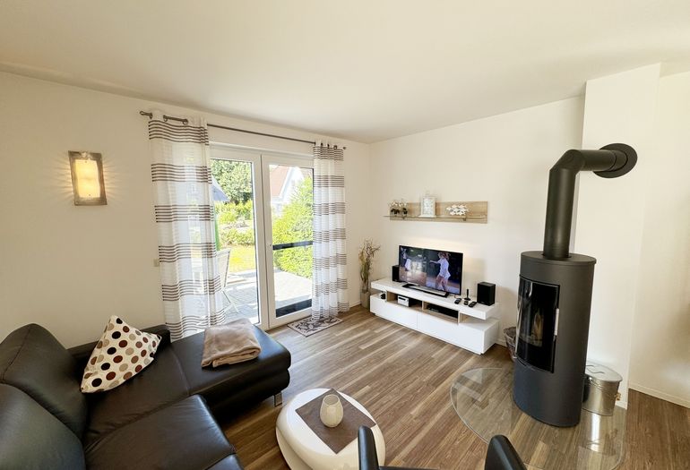 Wohnbereich mit Kamin