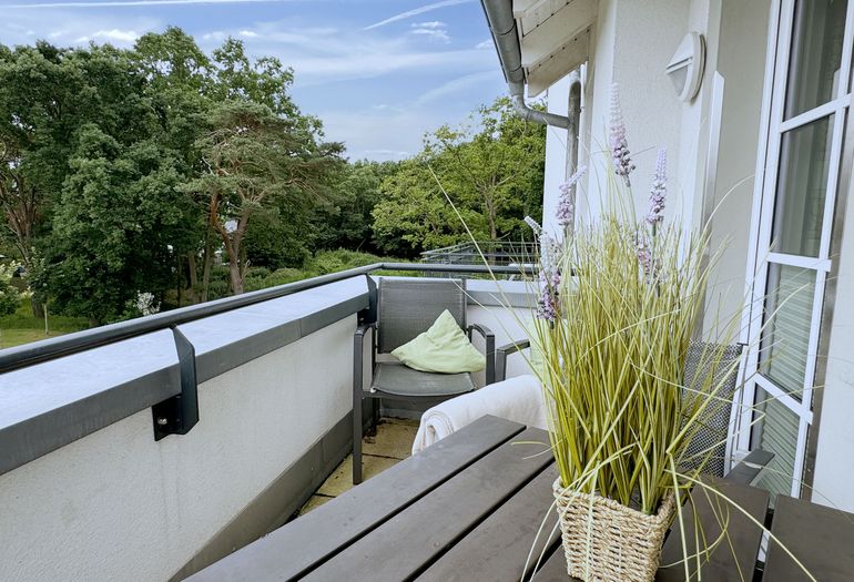 Ausblick vom bestuhlten Balkon Ausblick vom bestuhlten Balkon