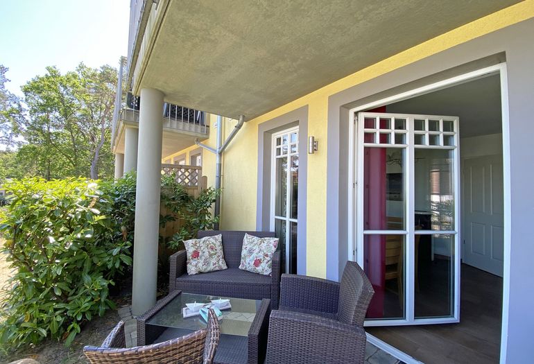 bestuhlte Terrasse