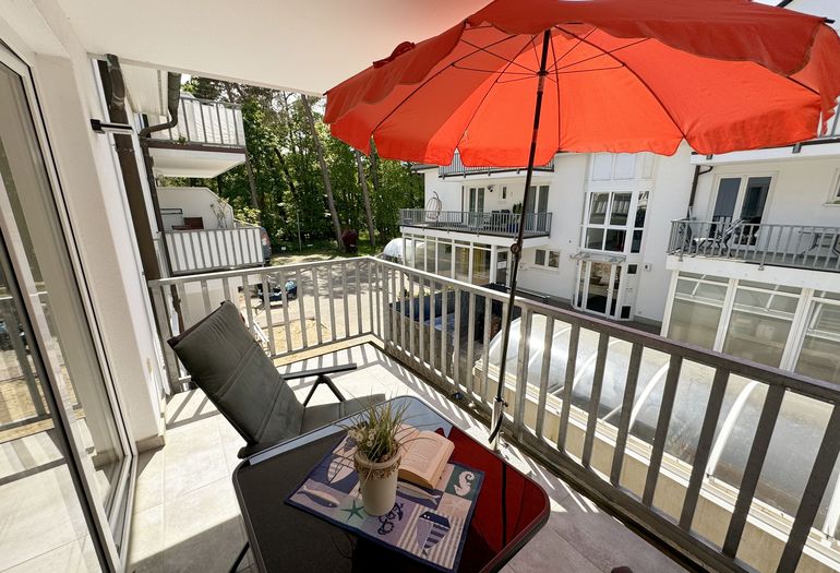 Balkon der Ferienwohnung Strandkieker