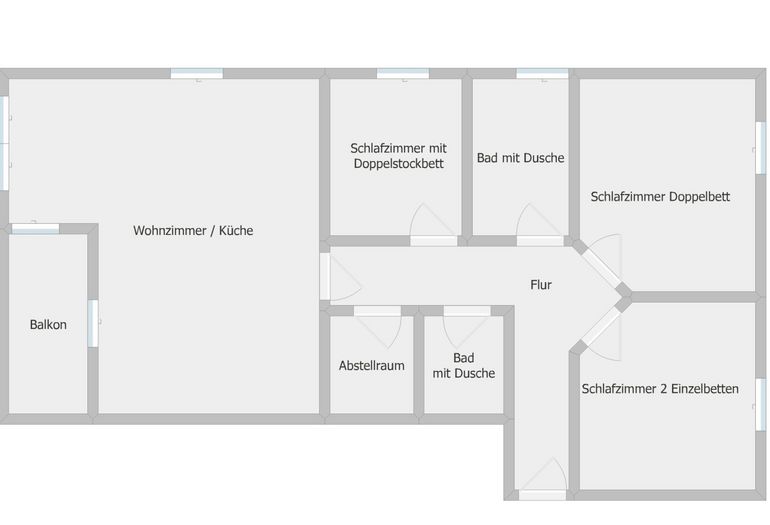 Grundriss der Wohnung Grundriss der Wohnung