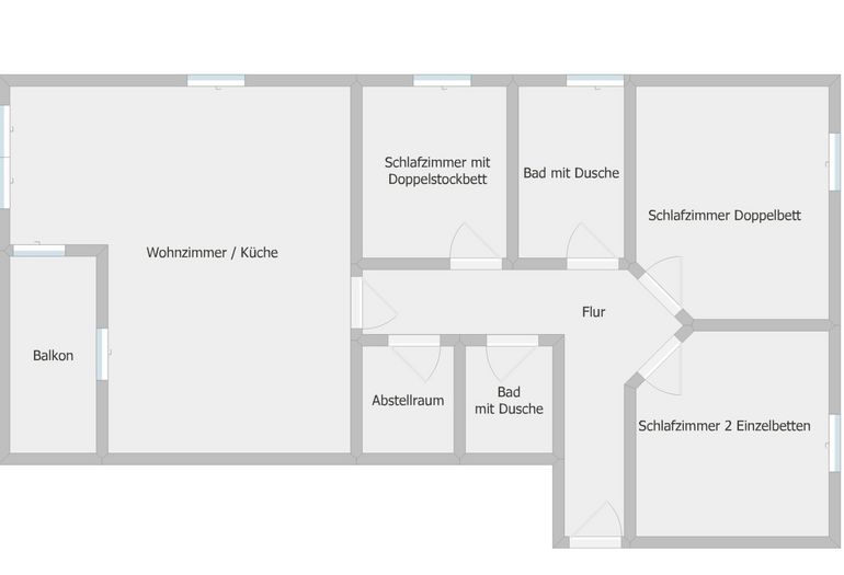 Grundriss der Wohnung Grundriss der Wohnung