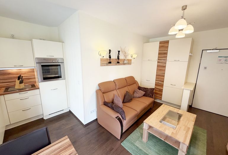 Kurparkresidenz Baabe Whg. 08 - Wohnzimmer und Essbereich Kurparkresidenz Baabe Whg. 08 - Wohnzimmer und Essbereich